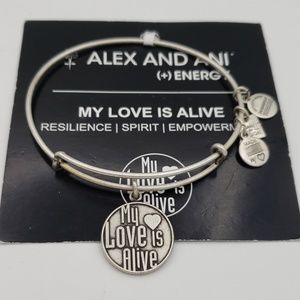NWT Alex and Ani My Love is Alive bangle